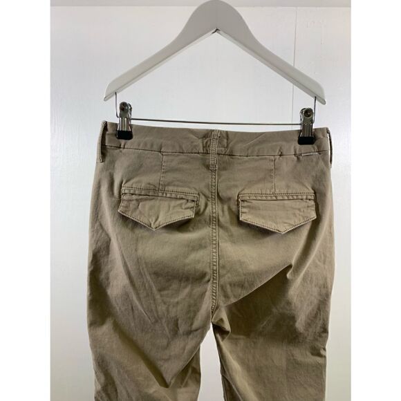 Mother The Shaker Prep Fray Killing Time Khaki Stone Pants Size 24 - Picture 5 of 13